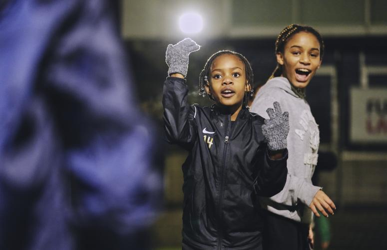 Outdoor football class at Bloomsbury Football