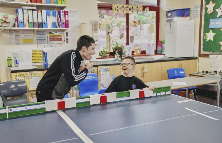 Young adults having fun at Lord Taverners